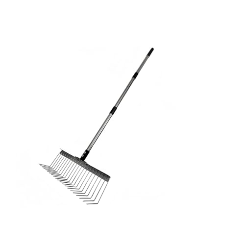 Kompaktes Stahl-Gartenrechen-Werkzeug, ergonomischer Griff für komfortable Entfernung von Steinschutt in engen Stadtraum, robuste Gartenrechen Kompaktes Stahl-Gartenrechen-Werkzeug, ergonomischer Griff für komfortable Entfernung von Steinschutt in engen Stadtraum, robuste Gartenrechen von Whltzf