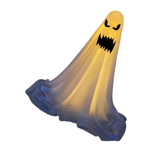 Mehrzweck-Phantom-Dekorationen für Halloween-Partys, wasserstabile Basis, beleuchtet unheimliche Figuren für Veranda, Rasen, Display unheimliche Spectters Hausdekorationen mit Lichtern von Whltzf