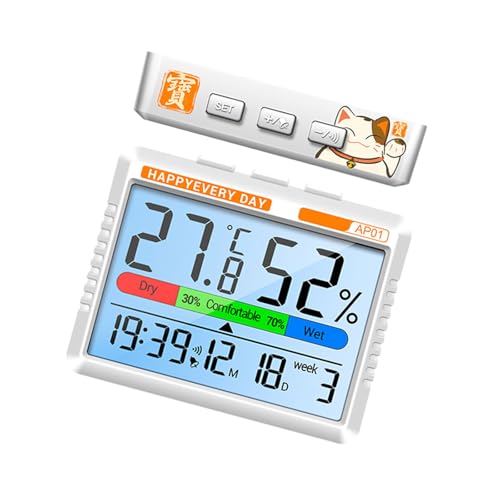 Mode Präzise Digitale Temperatursensoren Und Intelligente Uhr Für Schlafzimmerbüros Heimschlafzimmer Arbeitsbereiche Hoch Genaue Temperaturmessung von Whltzf