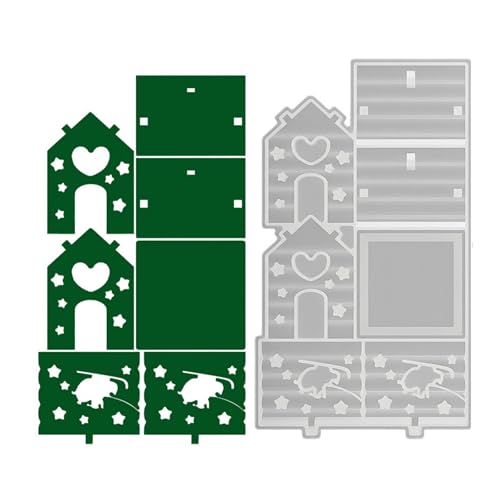 Modulares Weihnachtshaus-Silikonform für Bastelprojekte und festliche Ornamente, Nachtlicht-Harz-Werkzeug, familienfreundliche Weihnachtsbastelform Modulares Weihnachtshaus-Silikonform für Bastelprojekte und festliche Ornamente, Nachtlicht-Harz-Werkzeug, familienfreundliche Weihnachtsbastelform von Whltzf