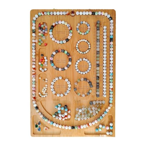 Multifunktionales Holztablett für Perlen-Brett, Schmuckperlenbrett, Textur, Geschenk für Enthusiasten, Schmuckherstellung von Whltzf