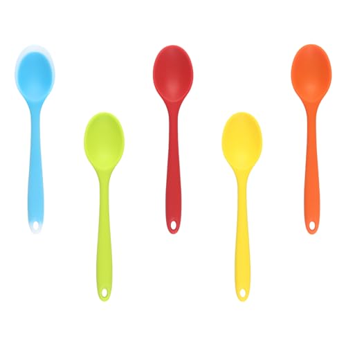 Set Von 5 Silikonkochlöffel Rührer Löffel Bequemer Küchenlöffel Set Silikontextur Für Suppen Und Reisgerichte Buntes Silikonlöffel Set Set Von 5 Silikonkochlöffel Rührer Löffel Bequemer Küchenlöffel Set Silikontextur Für Suppen Und Reisgerichte Buntes Silikonlöffel Set von Whltzf