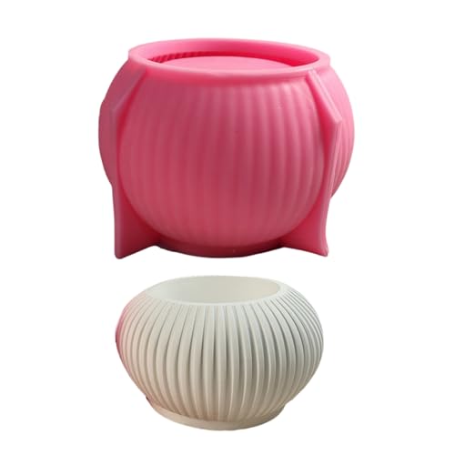 Silikonform mit schönen Streifen, Zement, Übertopf, flexibles Bastelwerkzeug für Zuhause und Büro, Schreibtisch, Garten, Ornamente, Dekoration, kreative Form Silikonform mit schönen Streifen, Zement, Übertopf, flexibles Bastelwerkzeug für Zuhause und Büro, Schreibtisch, Garten, Ornamente, Dekoration, kreative Form von Whltzf