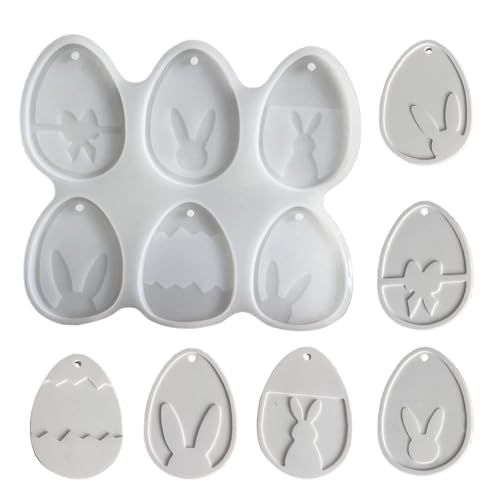 Silikonform zum einfachen Entformen von einzigartigen Hasen, Eiern, Anhängern, Osterdekoration, Hasen, Ornamenten, Bastelbedarf Silikonform zum einfachen Entformen von einzigartigen Hasen, Eiern, Anhängern, Osterdekoration, Hasen, Ornamenten, Bastelbedarf von Whltzf