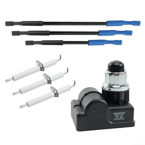 Tragbarer Zünder Ersatzsatz Zünder Set Grill Leichter Zündungen Taste Zünder Ersatz Set Plastiktextur Gasgrill Ersatzteil von Whltzf