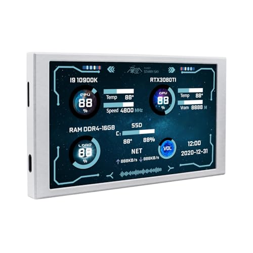 Whltzf 5.2inch Typ C Sekundärbildschirm Computer CPU GPU Monitor Dynamic Bearbeitbares Thema USB Subbildschirm Video Hintergrund Whltzf 5.2inch Typ C Sekundärbildschirm Computer CPU GPU Monitor Dynamic Bearbeitbares Thema USB Subbildschirm Video Hintergrund von Whltzf