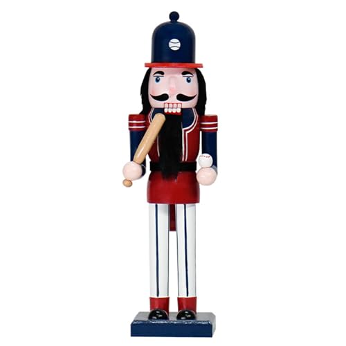 Whltzf Baseman Nussknacker Figur Schreibtisch Ornament Weihnachten Regal Dekoration Festival Haus Esstisch Mittelstück Büro Display Nussknacker von Whltzf