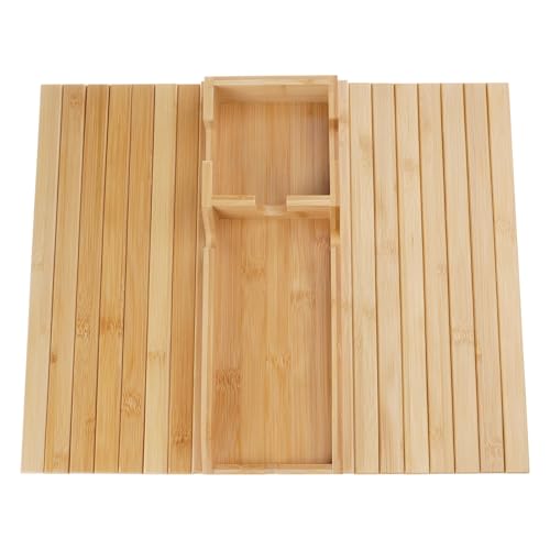 Whltzf Einzigartiger Couch-Armtisch mit Becherschlitz, tragbarer Holz-Sessel-Organisations-Halter mit Getränkehalter für einfachen Zugriff, Getränkehalter für Sofa von Whltzf