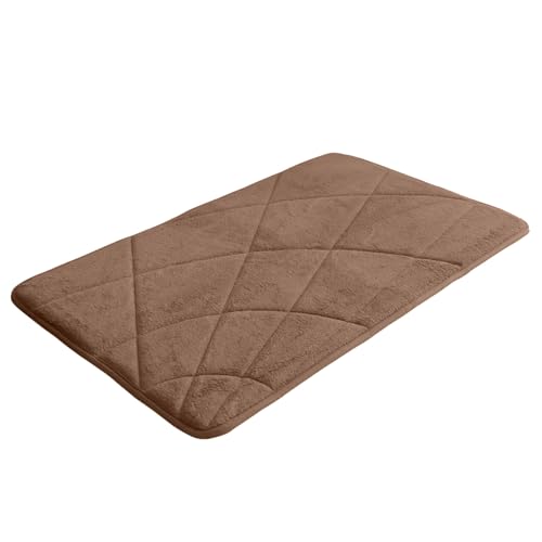 Whltzf Eleganter Badezimmerteppich mit langsamem Rückprall für Größe 400 x 600 mm, 500 x 800 mm, Duschvorleger, Badematte von Whltzf