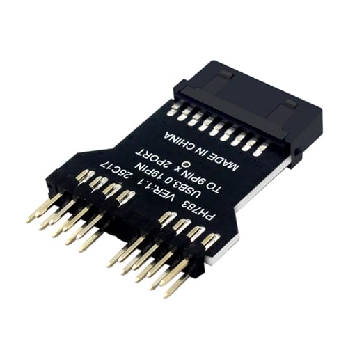 Whltzf Interne 19pin Bis Doppel 9Pin USB2.0 Adapter Expansionsmodul Für Computerwasserkühlsysteme Whltzf Interne 19pin Bis Doppel 9Pin USB2.0 Adapter Expansionsmodul Für Computerwasserkühlsysteme von Whltzf