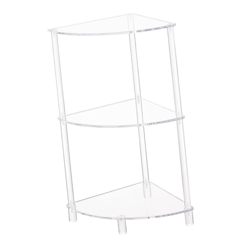 Whltzf Praktische Clelar Acryl DREI Ebenen Haltertisch Organisatoren Für Wohnzimmer Oder Schlafzimmer Mehrzweck Und Robuste Konstruktionen Acryl Beistelltisch von Whltzf