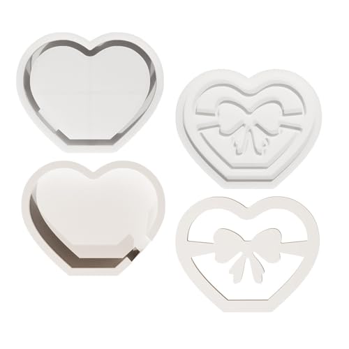 Wiederverwendbare Silikonform, hohl, Herzform, kreatives Geschenk, geeignet für Festival-Dekorationen und Geschenkherstellung, Herz-Silikonform Wiederverwendbare Silikonform, hohl, Herzform, kreatives Geschenk, geeignet für Festival-Dekorationen und Geschenkherstellung, Herz-Silikonform von Whltzf