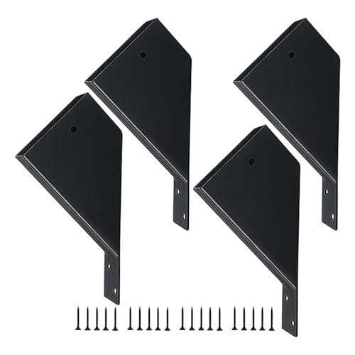 4 -teiliges Metall - -Kit - 2 "x 4" Holzpfosten -, Basishalter | 45 -Grad -Winkelhalterung, Pavillon -Klammer, wetterfeste Deck -Verlängerungs -Klammerkit, DIY -Pavillon -Dachstabilisator, von Whnbuij