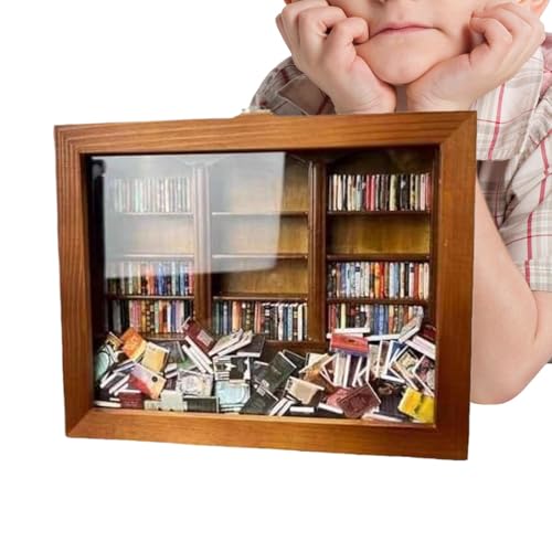 Anti-Stress-Bücherregal, Stressabbau, Mini-Bücherregal zum Stressabbau | Miniatur Ornamente für Fidget Bücherregal, zitterndes Bücherregal mit 200 kleinen Büchern, Anti-Stress-Bücherregal Anti-Stress-Bücherregal, Stressabbau, Mini-Bücherregal zum Stressabbau | Miniatur Ornamente für Fidget Bücherregal, zitterndes Bücherregal mit 200 kleinen Büchern, Anti-Stress-Bücherregal von Whnbuij