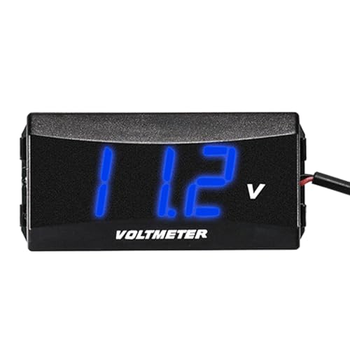Batteriespannungsmessgerät - Spannungsprüfer, Batteriemonitor | 12V Auto Batteriespannungsmessgerät, praktische Spannungsmessung für den Monitor von Whnbuij
