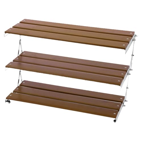 Camping -Regalorganisator - elegante gestufte Racks, Tabletop -Regale, Utility -Tischständer | Multi-Layer-Speichereinheiten, tragbare Desktop-Organisatoren, Organizer-Rack für Picknick-Grillkoch Camping -Regalorganisator - elegante gestufte Racks, Tabletop -Regale, Utility -Tischständer | Multi-Layer-Speichereinheiten, tragbare Desktop-Organisatoren, Organizer-Rack für Picknick-Grillkoch von Whnbuij
