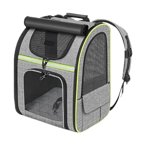 Cat Carrier Dog-Rucksack-Erweiterbarer tragbarer atmungsaktiver Rucksack mit vorderem Öffnungsmesschack, faltbare Raumkapselbeutel für kleine Katzen, bequeme Ausrüstung für Ausflugsausrüstung, Outdoor Cat Carrier Dog-Rucksack-Erweiterbarer tragbarer atmungsaktiver Rucksack mit vorderem Öffnungsmesschack, faltbare Raumkapselbeutel für kleine Katzen, bequeme Ausrüstung für Ausflugsausrüstung, Outdoor von Whnbuij