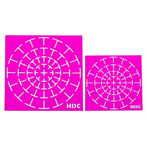Dot Painting Vorlagen – Wiederverwendbare Punktkunst-Schablonen für Bastelarbeiten, Kunstprojekte, 2 Stück Punktmalerei-Werkzeug-Kits, ideale Punktierschablonen, Muster für Holz, Stoff, Wände und von Whnbuij