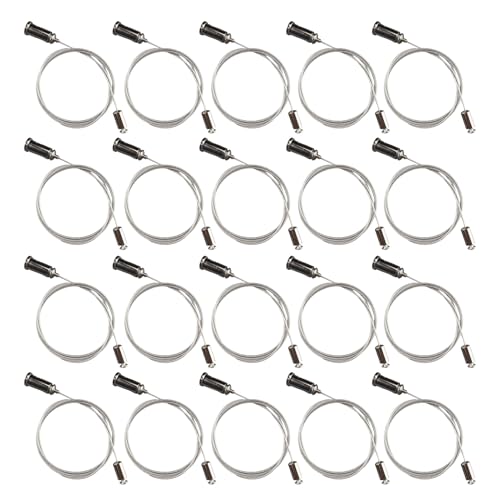 Federdraht -Set - 20 Stück Sechskantlichtkabel, Deckenmontage | 3.2ft Hanging Kit für RGB-Panel-, flexibles Kabelsystem für Wandformen in Studio, Schlafzimmer oder benutzerdefinierte Gaming-Set Federdraht -Set - 20 Stück Sechskantlichtkabel, Deckenmontage | 3.2ft Hanging Kit für RGB-Panel-, flexibles Kabelsystem für Wandformen in Studio, Schlafzimmer oder benutzerdefinierte Gaming-Set von Whnbuij