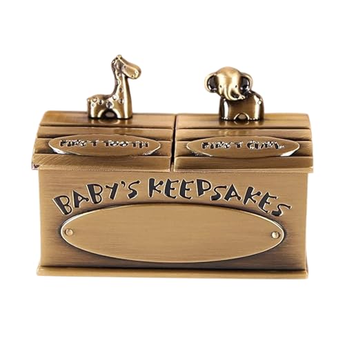 First Dente Keepsake Box - Speichertür, Organizer für Kinder | Tierdesign Zinklegierung Zahnbox, Milestone Aufbewahrungsbox mit Deckel für die Sammlung für Kinder, dep First Dente Keepsake Box - Speichertür, Organizer für Kinder | Tierdesign Zinklegierung Zahnbox, Milestone Aufbewahrungsbox mit Deckel für die Sammlung für Kinder, dep von Whnbuij