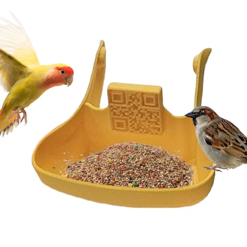 Futterstation für Finken für den Außenbereich – leichtes Tablett für Vogelfutterhaus | wetterfestes Tablett für Finken, Garten, Terrasse, Balkon, Straße, Auffahrt von Whnbuij