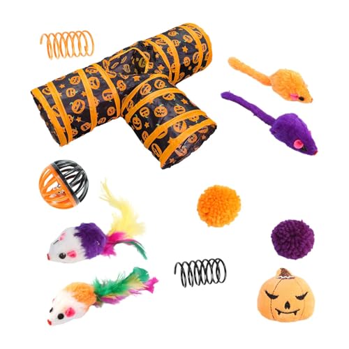 Halloween Cat Channel Toy Set - Fun Interactive Cat Toys Engaging Activity for Cats | Halloween 3-Wege-Tunnel Toy Channel Set, Spooky Cat Toy Bundle Halloween Themed Playset, Feline Entertainment for Halloween Cat Channel Toy Set - Fun Interactive Cat Toys Engaging Activity for Cats | Halloween 3-Wege-Tunnel Toy Channel Set, Spooky Cat Toy Bundle Halloween Themed Playset, Feline Entertainment for von Whnbuij