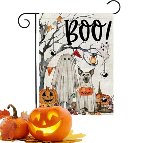 Halloween-Hofflagge, dekorative Gartenflaggen | Outdoor-Flaggen und Banner für den Außenbereich, wiederverwendbar, Halloween-Hofbanner, multifunktional, doppelseitig, aus Sackleinen Halloween-Hofflagge, dekorative Gartenflaggen | Outdoor-Flaggen und Banner für den Außenbereich, wiederverwendbar, Halloween-Hofbanner, multifunktional, doppelseitig, aus Sackleinen von Whnbuij