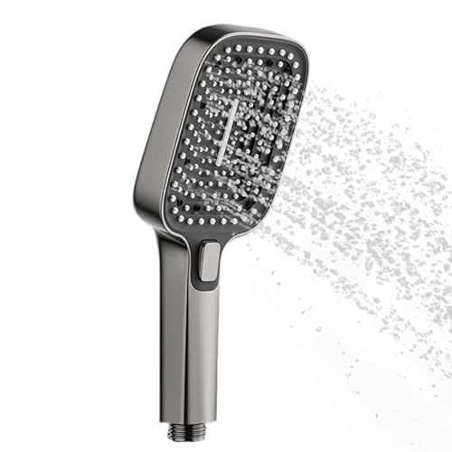 Handheld Duschkopf | Quadratischer Duschkopf Hochdruck Starker Strahl | Verstopfungsresistenter Wassersprüher Für Badezimmer Dusche Haushalt Studentenwohnung Hotel Badewanne | Kinder Haustiere von Whnbuij