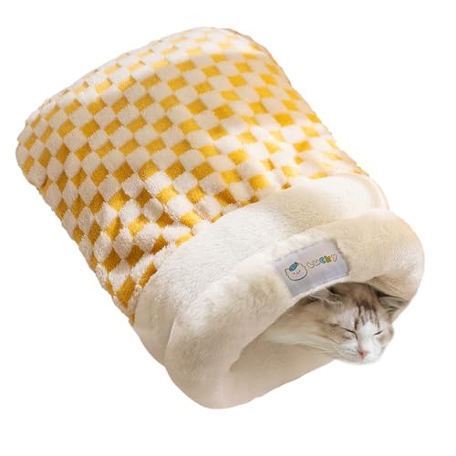 Haustier Schlafsack - Katzenbett - Warmes Dickes Waschbares Kuschelhöhle Für Katzen Welpen Kleintiere Schlafen Winterherbst Indoor Haustier Schlafsack - Katzenbett - Warmes Dickes Waschbares Kuschelhöhle Für Katzen Welpen Kleintiere Schlafen Winterherbst Indoor von Whnbuij