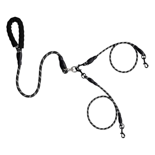 Hundekabel mit Doppel-Clip – Reflektierender Griff, sicher | Verbesserte Sicherheit mit Doppelhaken mit doppeltem Haken mit stoßdämpfendem Design, vielseitiger Kontrollgurt für J Hundekabel mit Doppel-Clip – Reflektierender Griff, sicher | Verbesserte Sicherheit mit Doppelhaken mit doppeltem Haken mit stoßdämpfendem Design, vielseitiger Kontrollgurt für J von Whnbuij