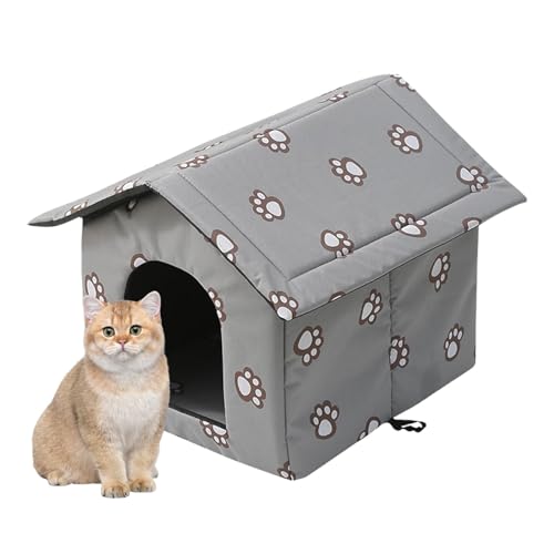 Katzen im Freien Katzenhaus – Wildkatzenhaus isoliert leicht für den Winter | warme Katzenhütte mit Tür, kalte Hauskatzenbetten, Haustier für Katzen erra Katzen im Freien Katzenhaus – Wildkatzenhaus isoliert leicht für den Winter | warme Katzenhütte mit Tür, kalte Hauskatzenbetten, Haustier für Katzen erra von Whnbuij