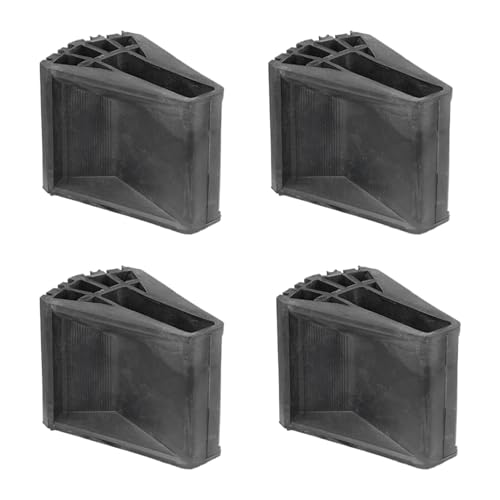 Leiter Fußpolsterersatz - 4x Nicht -Rutsch -Gummi -Pads | Hochleistungs-Ersatzteile, Treppenzubehör für elektrische Arbeiten, Fensterreinigung, Baumtrimmen 9x7x4cm (schwarz) von Whnbuij