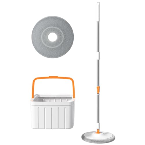 Mopp- und Eimer-Set, Mopp-Eimer-Set | Flacher Mopp und Reinigungseimer – Saugfähiger rotierender Mopp mit Mikrofaserkopf, Haushaltsreinigungswerkzeuge von Whnbuij
