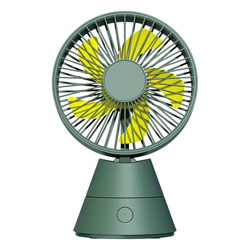 Personal Table Fan- Desktop-Lüfter, Silent Fan | Batteriebetriebener USB-Lüfter für Schlafzimmer, oszillierende USB-Kühlventilator mit mehreren Geschwindigkeiten, leichter clip-0n-Lüfter ideal von Whnbuij