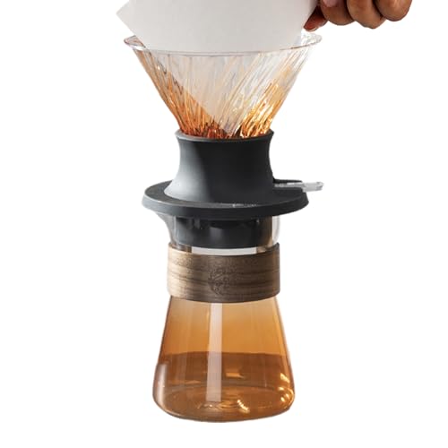 Pour Over Kaffeebereiter Set | Pour-Over-Kaffeebrüher Inklusive Brühbecher,Abnehmbares Werkzeug mit Schnellfiltration für Haushalt Wohnheim Hotel Camping - Für Zuhause Wohnung Studentenwohnung Reise C von Whnbuij