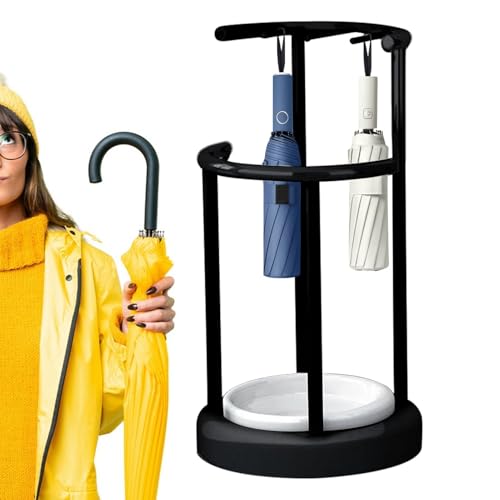 Regenschirmständer - Schirmständer für den Eingangsbereich, eleganter Schirmständer | Schirmständer mit Ablagetablett, platzsparender Regenschirmkorb, stabiler Regenschirm-Organizer für das Haus des von Whnbuij