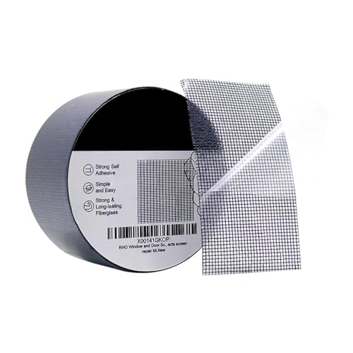 Reparaturband für Fensterscheiben – Quick Fix Mesh-Siebband, stark klebend, Fenster-Reparaturband, 2 m, einfach zu bedienendes Display-Reparaturband, langlebiger Fenster-Flicken von Whnbuij