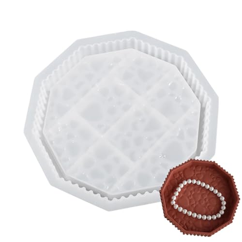 Tablett Silikonform Kleine Form für Tablett Aufbewahrung | DIY Silikonform Kreative Schmuckform Multifunktionale Antihaft-Kerzenhalter Form für Schmuck Schmuck Schmuck Ornament von Whnbuij