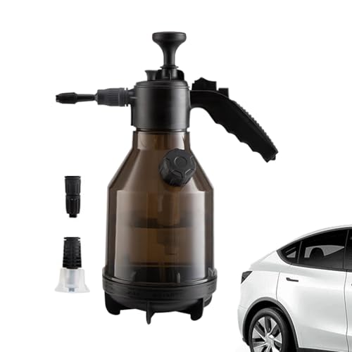 Whnbuij Auto Schaumsprüher - Handdrucksprüher Flasche mit drei Düsen Wassersprüher - 2L Flaschen Auto Seifensprüher Schaumsprüher Garten Pumpsprüher für Auto Hof Garten von Whnbuij