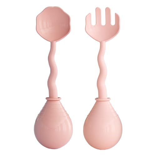 Whnbuij Kleinkind-Löffel, kompakte Kinderutensilien, isolierte Baby-Utensilien für Schule, Restaurant, Camping, Küche, Wohnzimmer von Whnbuij