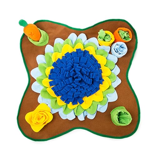 Whnbuij Schnüffelmatte – Leckpad für Leckerlis für Hunde, Blumenform, langsamer Futterspender, Schnüffelspielzeug für natürliches Graben, Futtersuche Whnbuij Schnüffelmatte – Leckpad für Leckerlis für Hunde, Blumenform, langsamer Futterspender, Schnüffelspielzeug für natürliches Graben, Futtersuche von Whnbuij