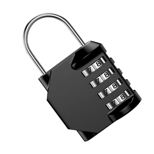 Zahlenschloss – 4-stellige Gepäckschlösser, Kombinationsschloss für Außentore, hohe Sicherheit, zurücksetzbar, robust, mit Code, Schließfachschlösser von Whnbuij
