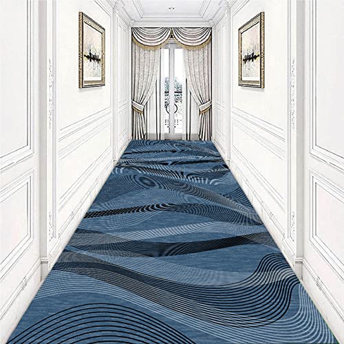 Läufer Teppich Flur rutschfest Blauer Teppichläufer für Korridor, rutschfeste waschbare lange Teppiche 100 cm 1,5m 2m 250 cm 300 cm 4m 5m 6m Läufer Teppich für Flur Küchentreppen ( Size : 60x100cm ) Läufer Teppich Flur rutschfest Blauer Teppichläufer für Korridor, rutschfeste waschbare lange Teppiche 100 cm 1,5m 2m 250 cm 300 cm 4m 5m 6m Läufer Teppich für Flur Küchentreppen ( Size : 60x100cm ) von Whnoorher