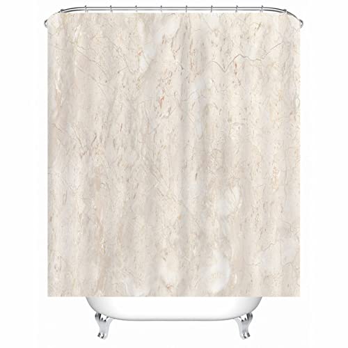 Duschvorhang 180X180 Beige, Duschvorhang Um Die Ecke Polyester Shower Curtains Felsen für Outdoor Hotel von Whoiy