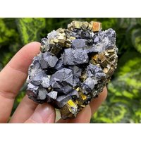 Galena, Pyrit Madan - Bulgarien Naturkristalle, Mineralien, Exemplare, Cluster, Mitbringsel von WholesaleMineralsBox