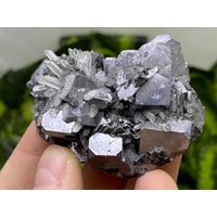 Galena, Quarz Madan - Bulgarien Naturkristalle, Mineralien, Exemplare, Cluster, Andenken von WholesaleMineralsBox