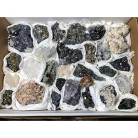 Mix Flach Aus Bulgarien 230x300 Millimeter Natürliche Kristall Mineralien Kristalle Andenken von WholesaleMineralsBox