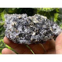 Pyrit Galena Quarz Madan - Bulgarien Naturkristalle, Mineralien, Exemplare, Cluster, Mitbringsel von WholesaleMineralsBox