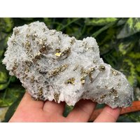 Quarz, Pyrit Calcit Madan - Bulgarien Naturkristalle, Mineralien, Exemplare, Cluster, Mitbringsel von WholesaleMineralsBox