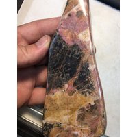 Große Rhodonit Polierte Freeform Display Platte 921G von WholesaleRocksDotBIZ